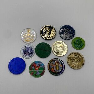 Game Pieces POG Slammers Red Ranger Shark Attack Cobra Holographic - Lot of 12